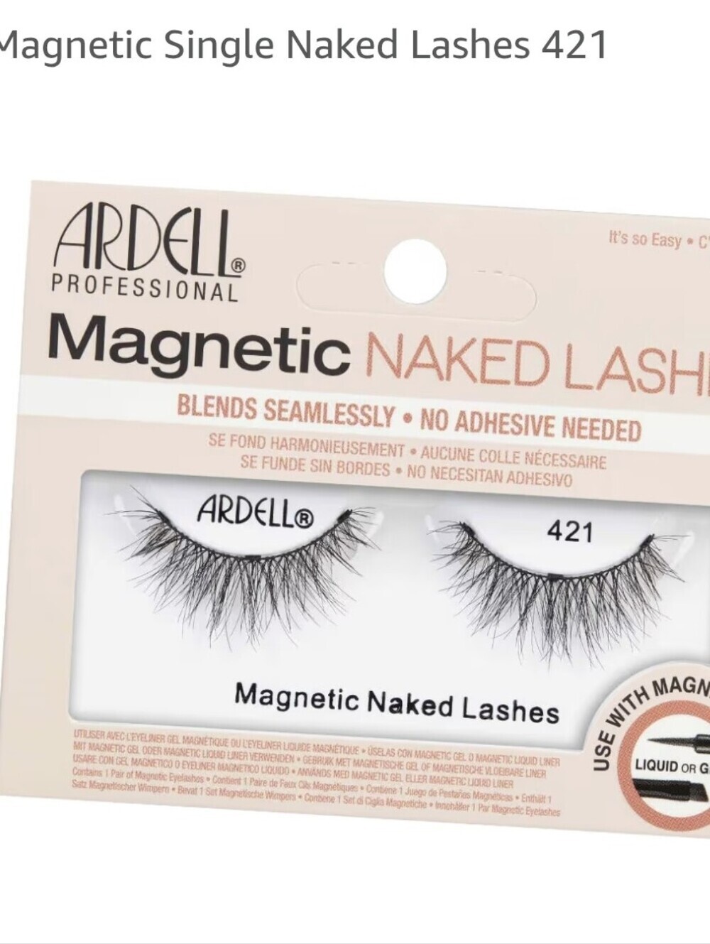 Ardell Magnetic Naked Lashes 421 - Black Wispy Duo New